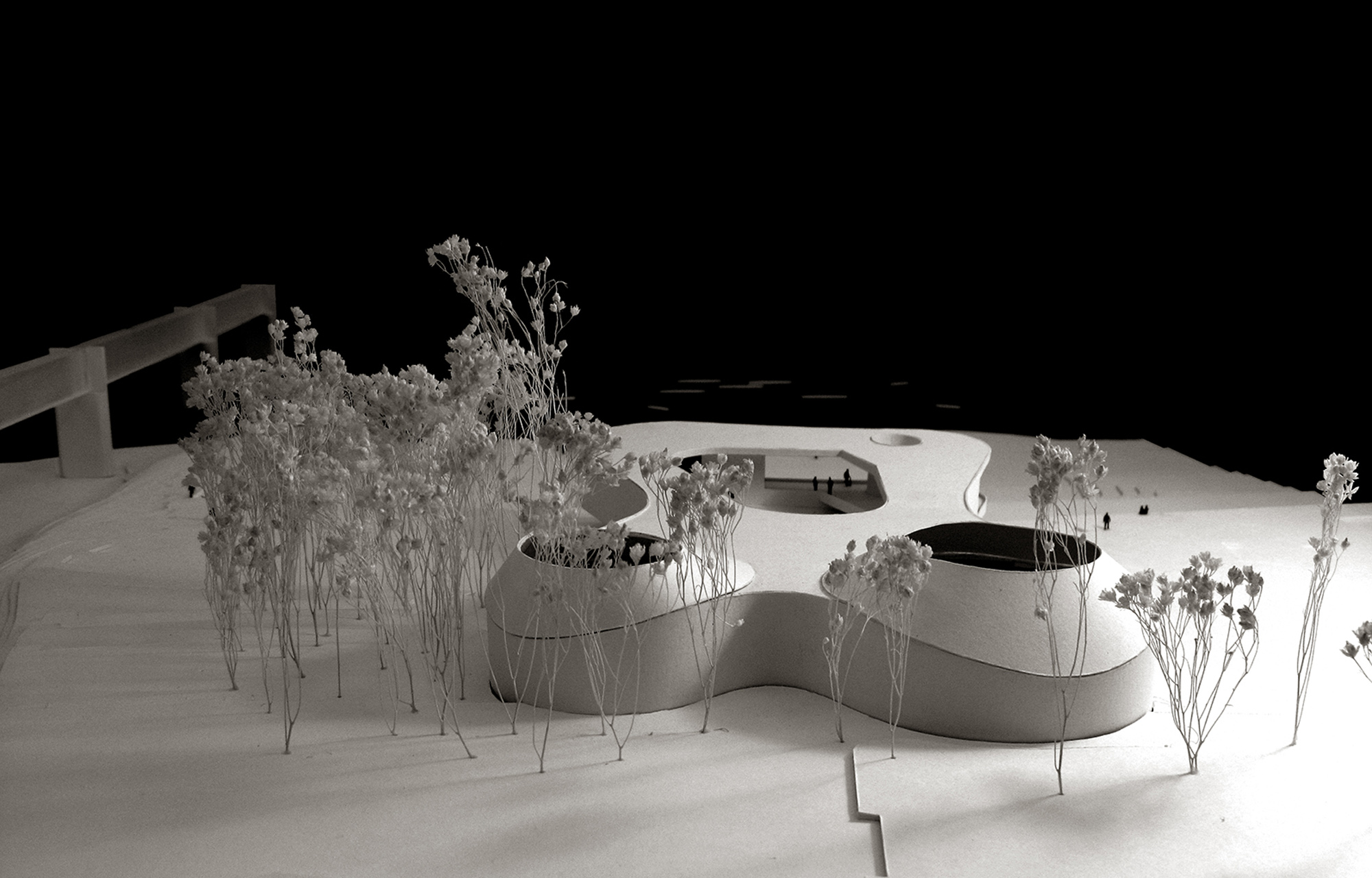 Physical model of the Boathouse and surrounding terrain