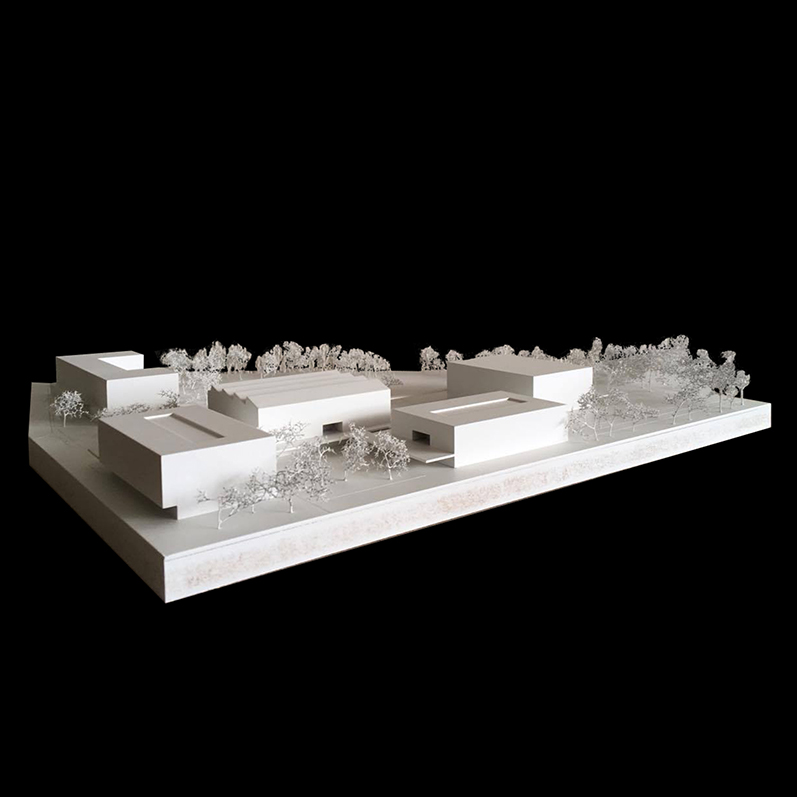 Physical model of Vernier High School and surrounding public space