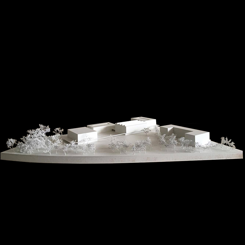 Physical model of Vernier High School and surrounding public space