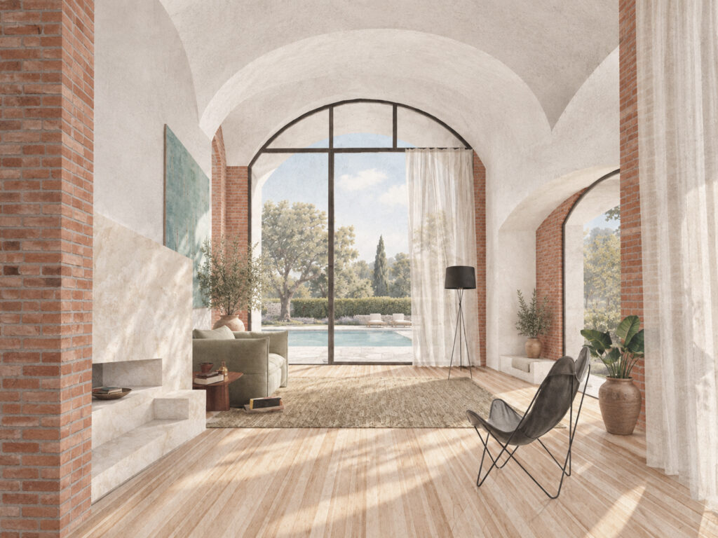 Apartment interior opening onto the garden at Summer Village Loulé
