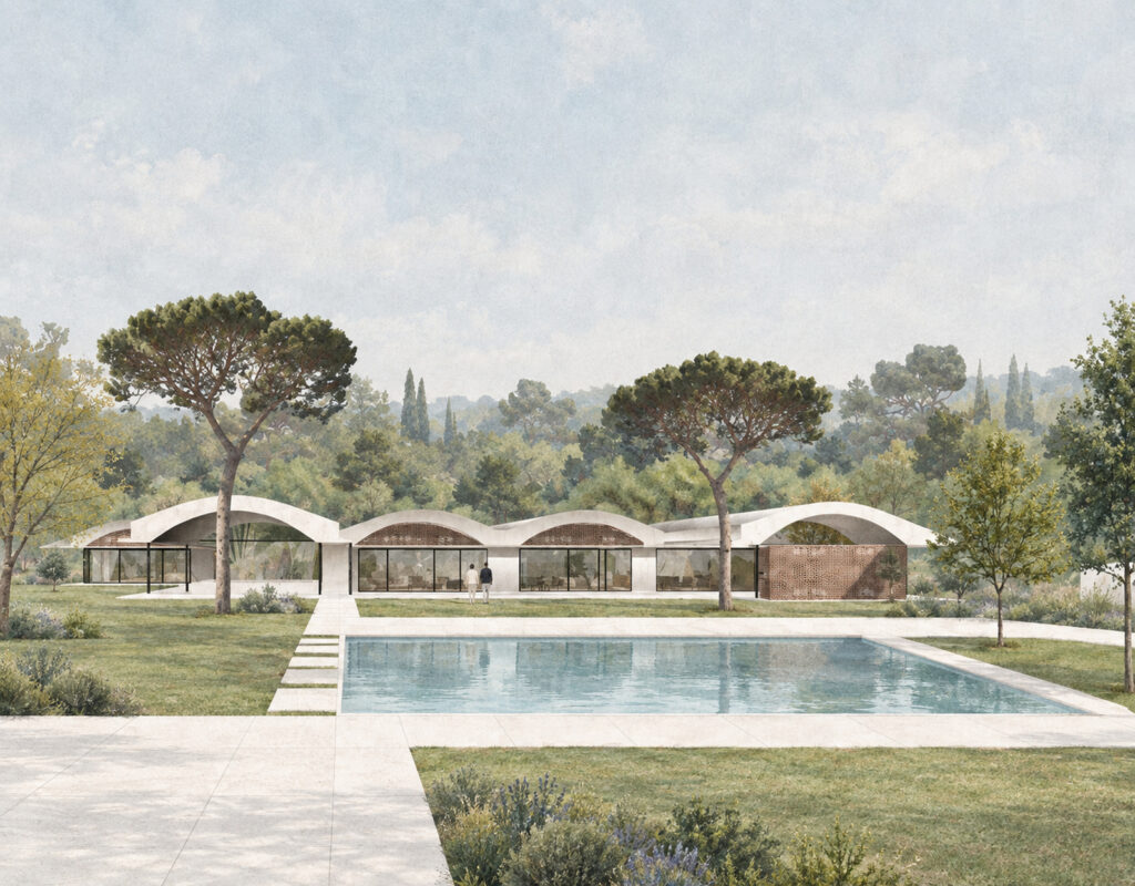 Swimming pool and communal building at Summer Village Loulé