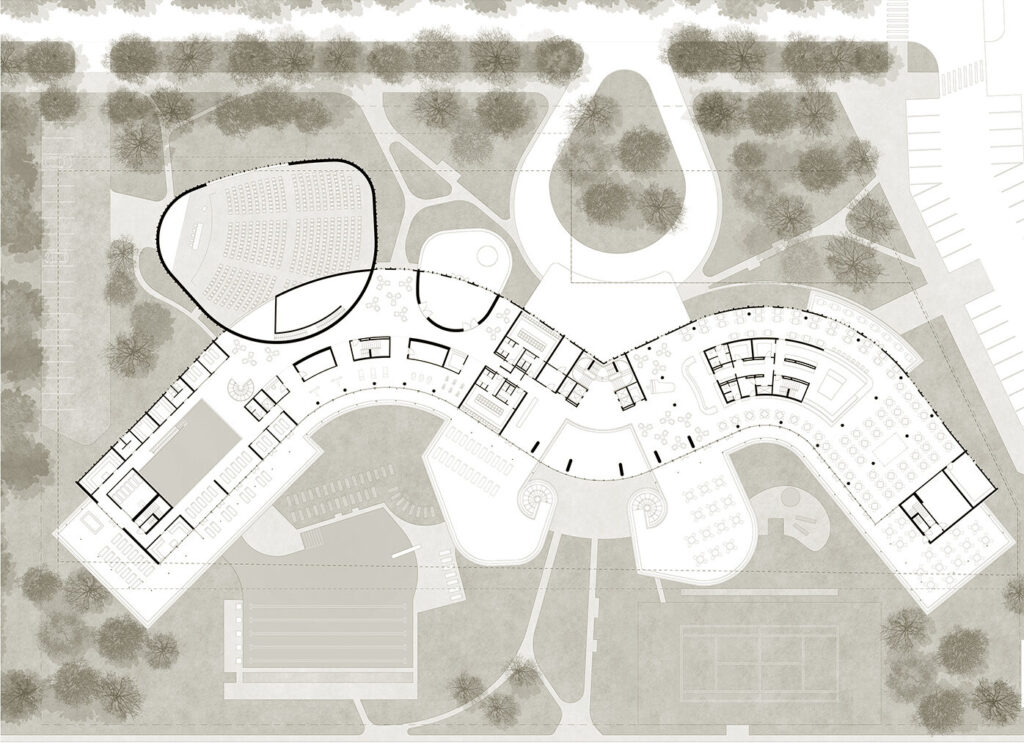 Upper floor plan of Pärnu Grand Hotel