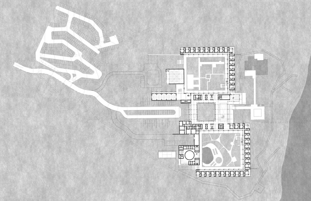 Ground floor plan of the Carve Lagoon Hotel