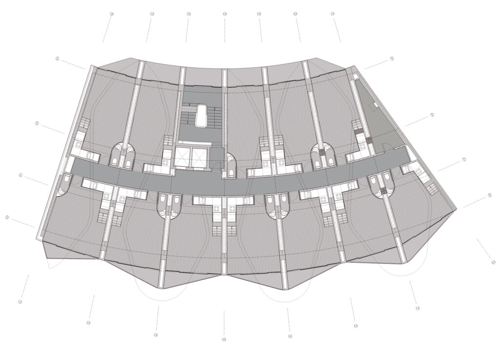 Ground floor of the Loop residential building