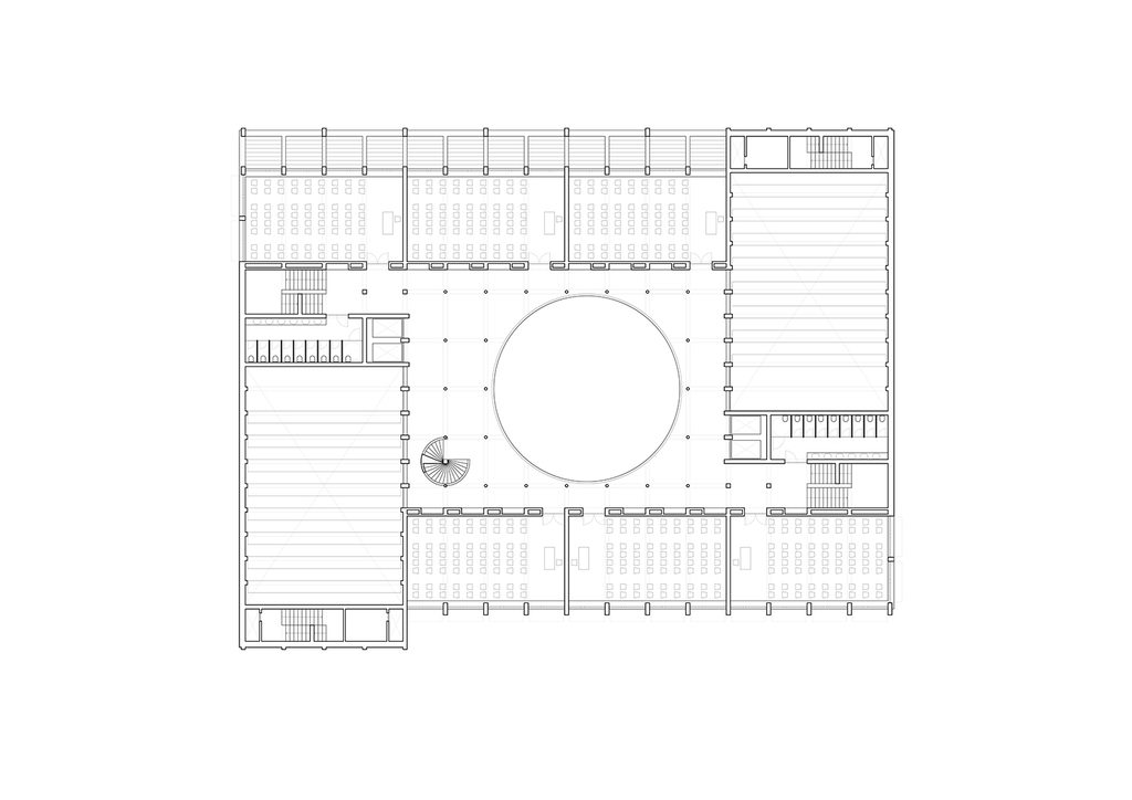 Instituto Superior Técnico new auditorium building – upper floor plan